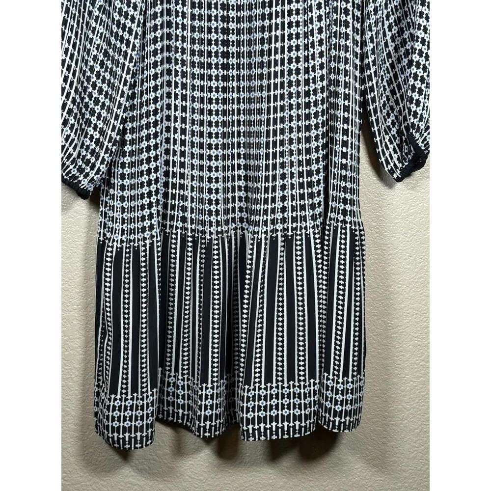 Max Studio Women Dress Size M Geometric 3/4 Sleeve Relax Fit Career Office - Picture 9 of 9